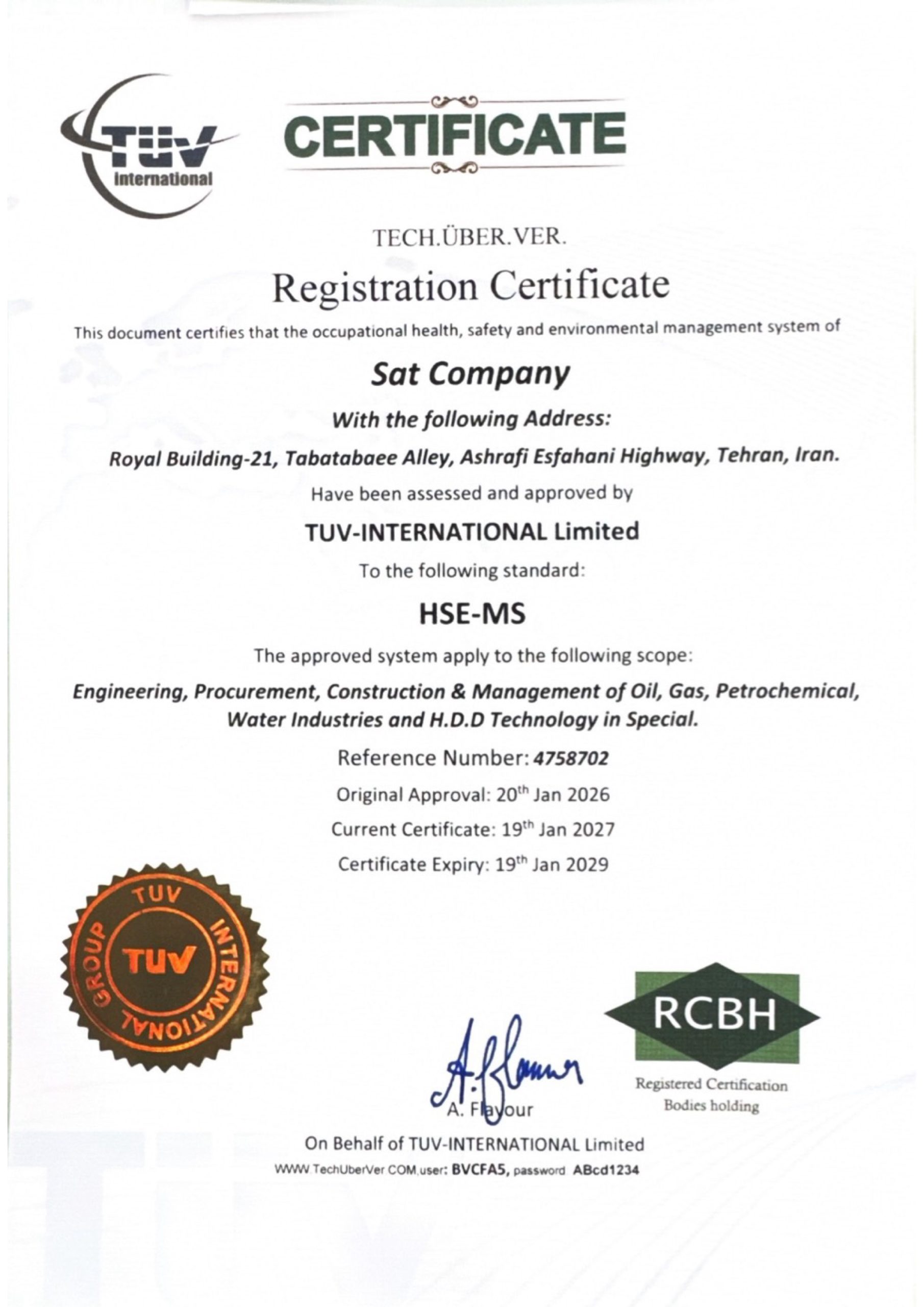 SAT Engineering Company International Certificate - Page 10
