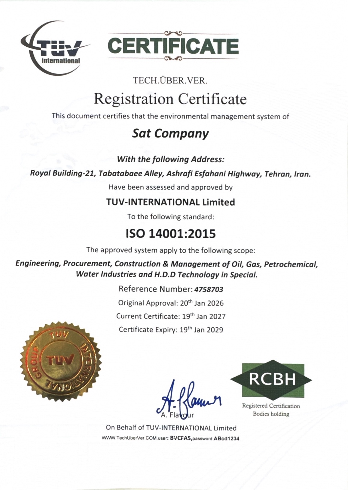 SAT Engineering Company International Certificate - Page 11